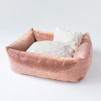 Crystal Collection Dog Bed Prima Donna Pink, Clear Crystal and Champagne