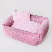 Crystal Collection Dog Bed Prima Donna Pink, Clear Crystal and Champagne