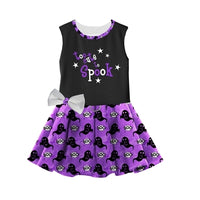 Halloween Girls Dress - Too Cute To Spook with matching leash