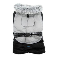 Alpine All-Weather Dog Coat - Black and Gray