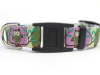 H'Owl Purple Cat Collar
