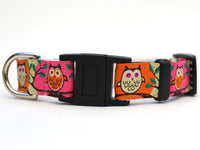 H'Owl Pink Cat Collar
