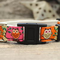 H'Owl Pink Cat Collar