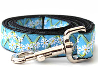 Daisy Dog Collar with Silver Metal Buckles
