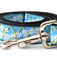 Daisy Dog Collar with Silver Metal Buckles