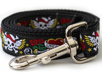 Wild One Black Collar with Silver Metal Buckles
