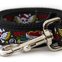 Wild One Black Collar with Silver Metal Buckles