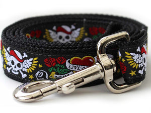 Wild One Black Collar with Silver Metal Buckles