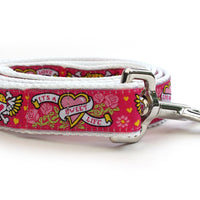 Wild One Pink Collar with Silver Metal Buckles