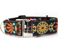 Mandala Star Parisian Deco Extra Wide Dog Collar
