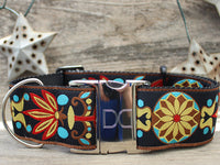 Mandala Star Parisian Deco Extra Wide Dog Collar
