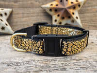 Monty Metallic 24 Karat Gold Cat Collar
