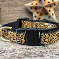 Monty Metallic 24 Karat Gold Cat Collar