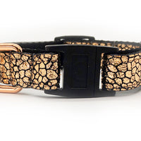 Monty Metallic Rose Gold Cat Collar