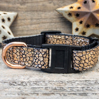 Monty Metallic Rose Gold Cat Collar