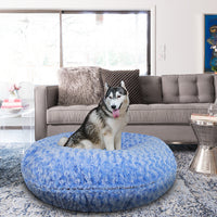 Calming Bagel Bed -Blue Sky