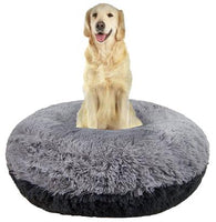 Calming Bagel Bed - Siberian Grey and Wolfhound Grey
