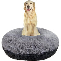 Calming Bagel Bed - Siberian Grey and Wolfhound Grey