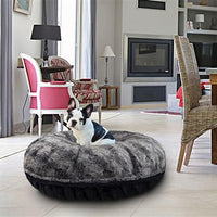 Calming Bagel Bed - Artic Seal and Black Puma