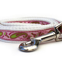 Boho Pastel Dog Collar with Silver Metal Buckles