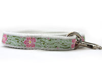 Maui Dog Collar Rose with Silver Metal Buckles
