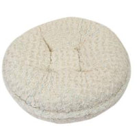 Baby Blue/Beige Rosebud Bagel Bed