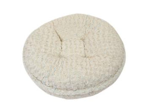 Baby Blue/Beige Rosebud Bagel Bed