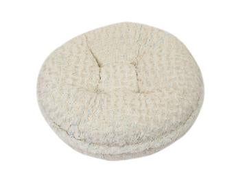 Baby Blue/Beige Rosebud Bagel Bed