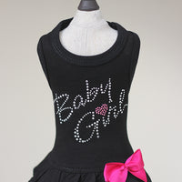 Baby Girl Dress in Black, White, Lt. Pink and Dk. Pink