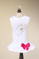 Baby Girl Dress in Black, White, Lt. Pink and Dk. Pink
