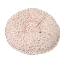 Baby Pink/ Beige Rosebud Bagel Bed