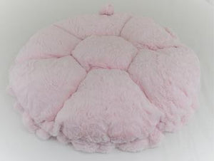 Baby Pink Mink & Crocodile Cream Snuggle Bed