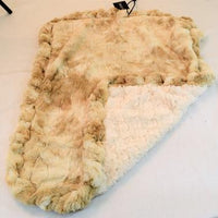 Beige Rabbit & Cream Crocodile Travel Bed or Blanket