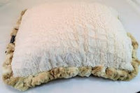 Beige Rabbit & Cream Crocodile Travel Bed or Blanket
