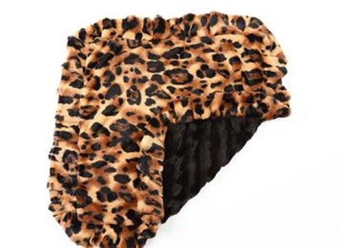 Big Cat top & Ruffle Blankets with Black Mink Bottom