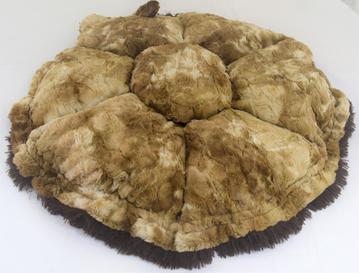 Brown Rabbit & Chocolate Shag Snuggle Bed