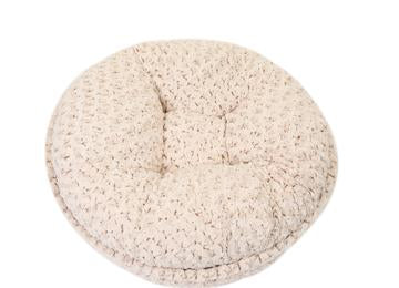 Camel/Beige Rosebud Bagel Bed