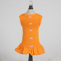 Candy Dog Dress Collection in Yellow, Orange Pink, and Fuchsia