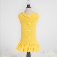 Candy Dog Dress Collection in Yellow, Orange Pink, and Fuchsia