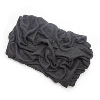 Charcoal Gray Solid Fleece Blanket Bed