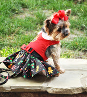 Christmas Gingerbread Dress and Leash
