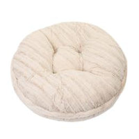 Cream Mink Bagel Bed