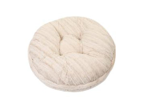 Cream Mink Bagel Bed