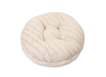 Cream Mink Bagel Bed