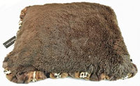 Exotic Fur Gold & Chocolate Shag Travel Bed or Blankets
