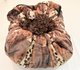 Exotic Fur Gold & Chocolate Shag Travel Bed or Blankets
