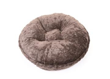 Grey Mink Bagel Bed