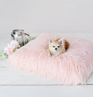 Himalayan Yak Dog Bed Mat Peach, White, Royal Purple and Ballerina Pink
