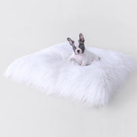 Himalayan Yak Dog Bed Mat Peach, White, Royal Purple and Ballerina Pink
