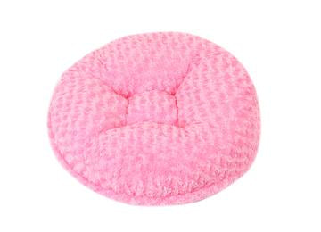 Hot Pink Rosebud Bagel Bed